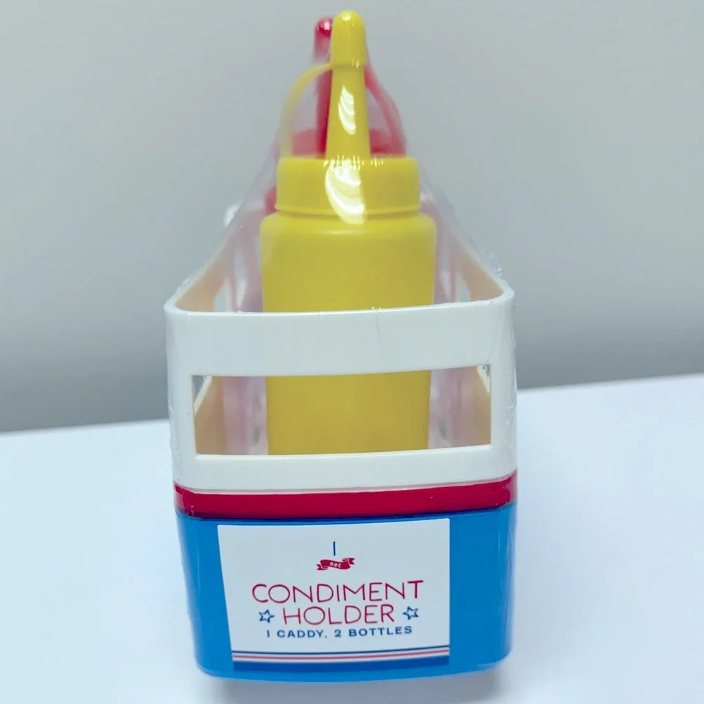 New Target bullseye playground VW bus condiment holder, ketchup & mustard bottle